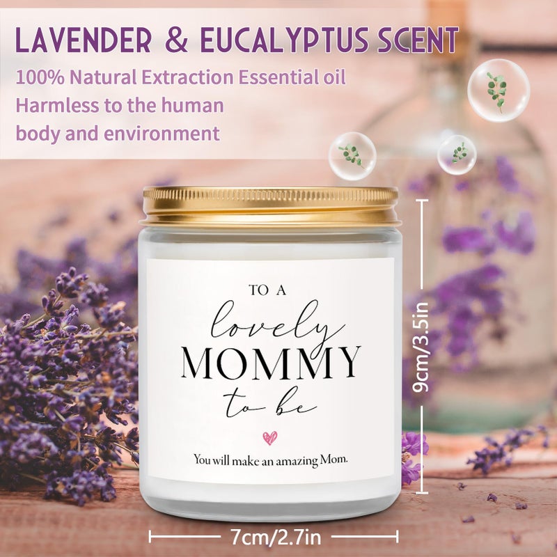 Mom to Be Gift هدايا الحمل للأمهات لأول مرة - شمعة معطرة باللافندر أفضل الهدايا لتوقع أن تكون الأم الجميلة هدية للنساء الحوامل - Image 4